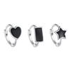 New Retro Fashion Geometric Earrings for Women: Heart, Drip Glaze, Square, Star Hoops & Clips.