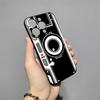 Retro Music Tapes Camera Phone Case For 16 Pro Max Iphone 15 14 Pro Max 13pro 11 X Xs Xr 8 7Plus Silicone Cover