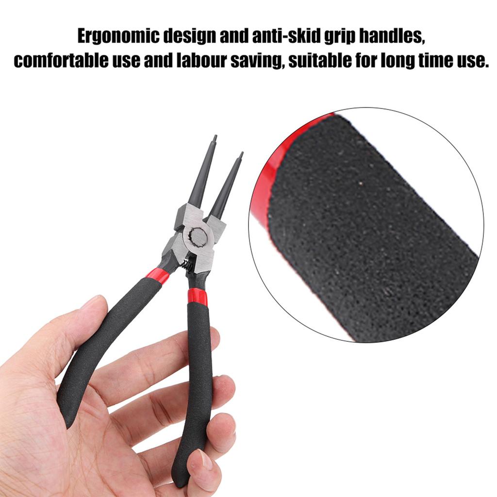 4 buc 7 inch Clește Circlip Intern Extern Cotit Drept Inel de Siguranță Circlip Instrument Clește