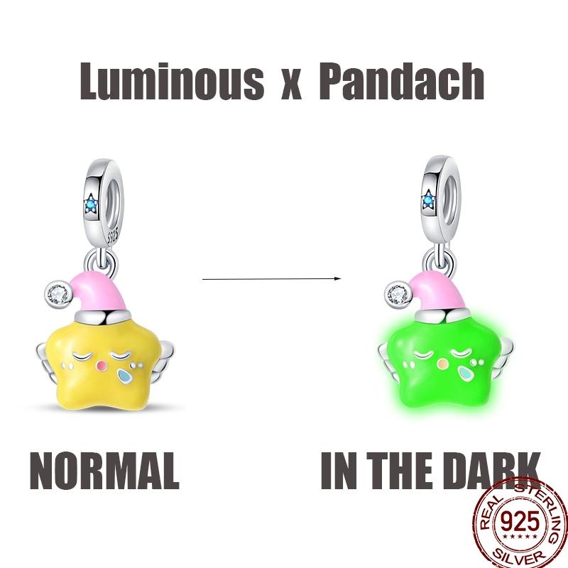 Luminous Firefly Star Moon Cherry Catcopper Pendant Beads 3Mm Diy For Women Exquisite Jewelry Making Gift