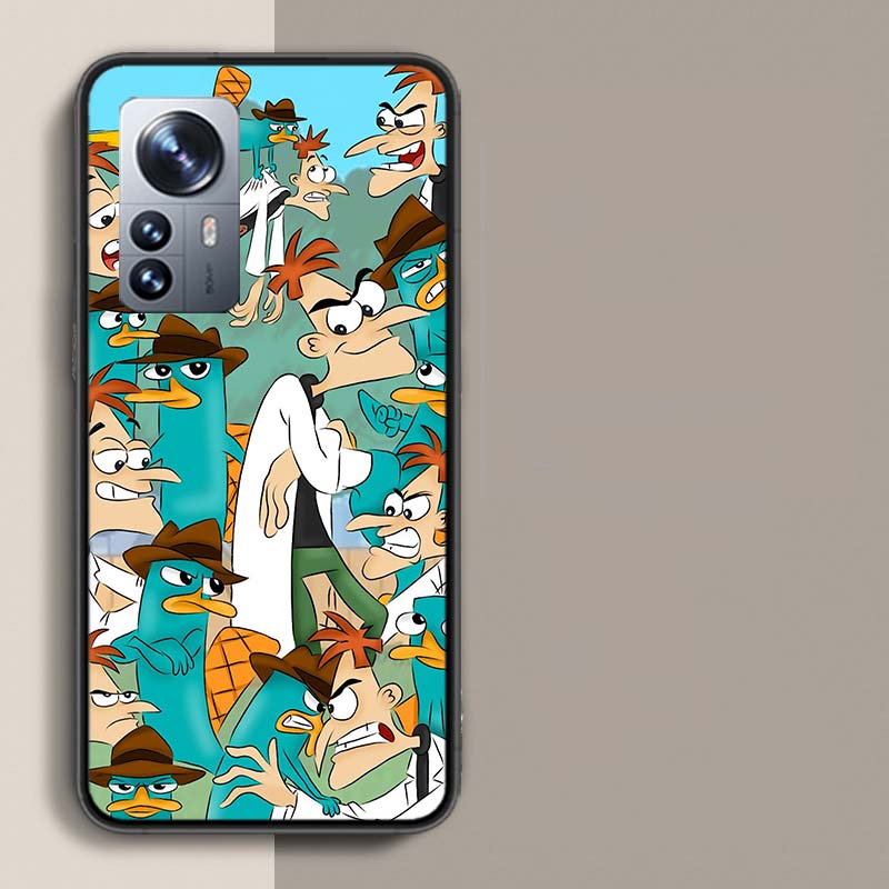 Cartoon Perry The Platypus Phone Case For Redmi Note 13 Pro Plus 14 Pro+ 12S 12 11S 11T 11E 11 10S 10 9S 9 Xiaomi Capa TPU