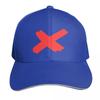 Red X Mark Baseball Cap Sun Hat For Children Hard Hat Sunscreen Luxury Brand FeUnisex Unisexs