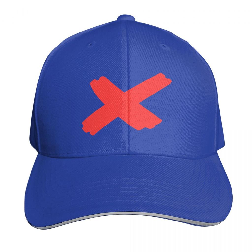 Red X Mark Baseball Cap Sun Hat For Children Hard Hat Sunscreen Luxury Brand FeUnisex Unisexs