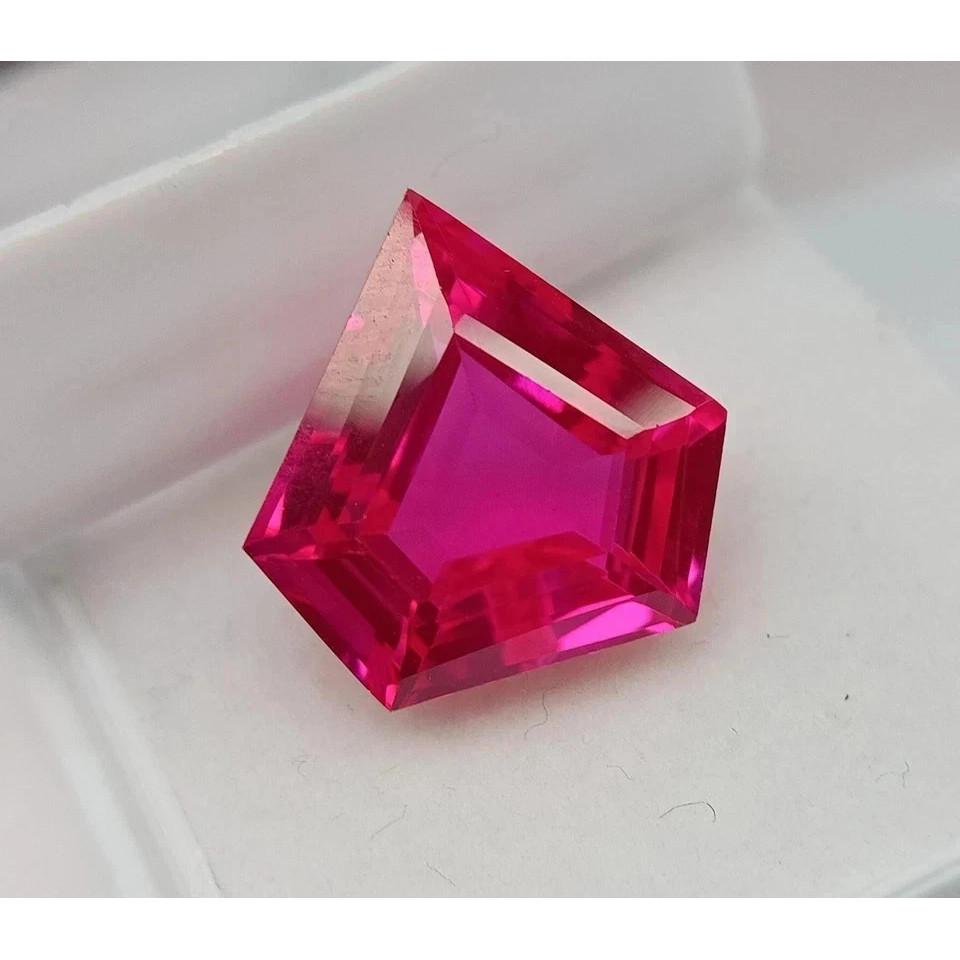 Natural 10.02 Ct Pink Sapphire Faceted Ceylon Fancy Cut Certified Loose Gemstone