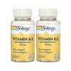 Vitamin K2 Solaray Vitamin K2 MK7 50mcg 60 Capsules 2 Pcs Menaquinone