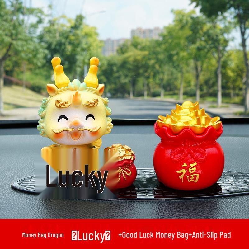 Year of the Dragon Bobblehead Doll - Car Console Ornament
