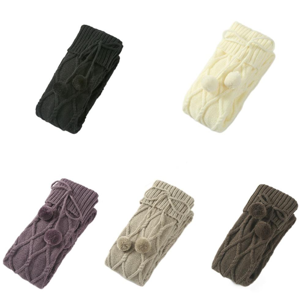 Plush Ball Long Tube Socks Ins Thicken Knitted Stockings Sweet Knee High Stockings Home