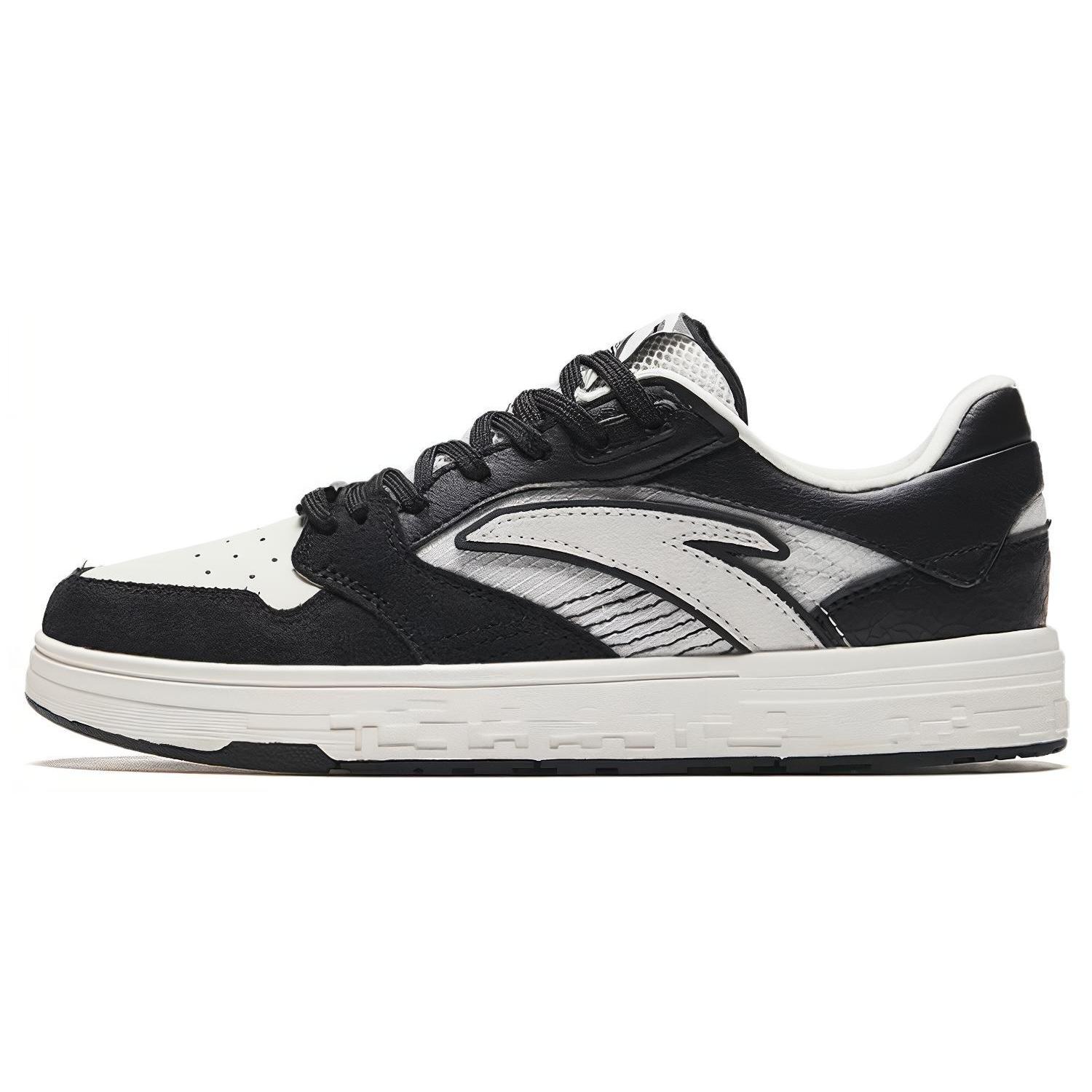 

Anta Slip Resistant Cushioning Abrasion Resistant Low top Skateboard Shoes Women s White Black 122338053-1 36