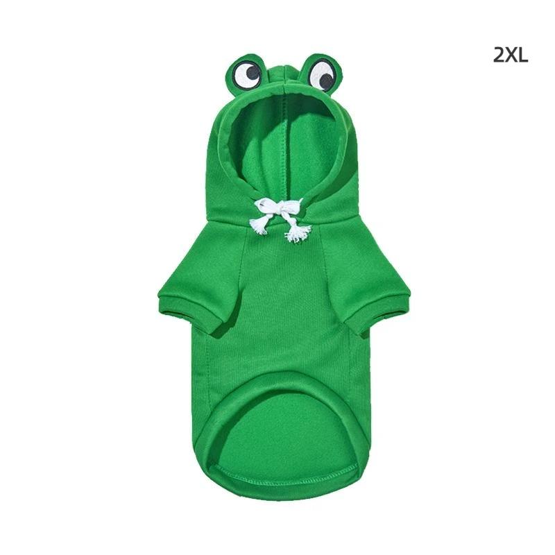 1Pc Cute Frog Pet Sweater For Small And Medium Dogs - Green Dog Hoodie With Fun Design - Keep Your Pup Cozy And Stylish