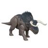 Mattel Jurassic World Action Figure: Roaring Nasutoceratops, Kids' Dinosaur Toy, Moving, Large, Approximately 31cm Long, Ages 4 and Up, Gray, JGC81