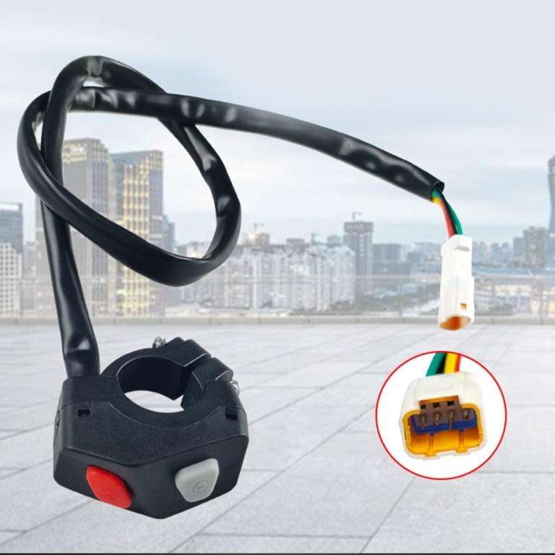 Motorrad Zündung & Killschalter Upgrades Einfache Montage Wasserdichter Zünd-Killschalter Knopf ABS Schalter für Bike