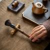Chinese Style Vintage Handmade Tea Cleaning Brush Easy To Clean Teaware Cleaning Brush Long Handle Portable Kung Fu Tea Brush