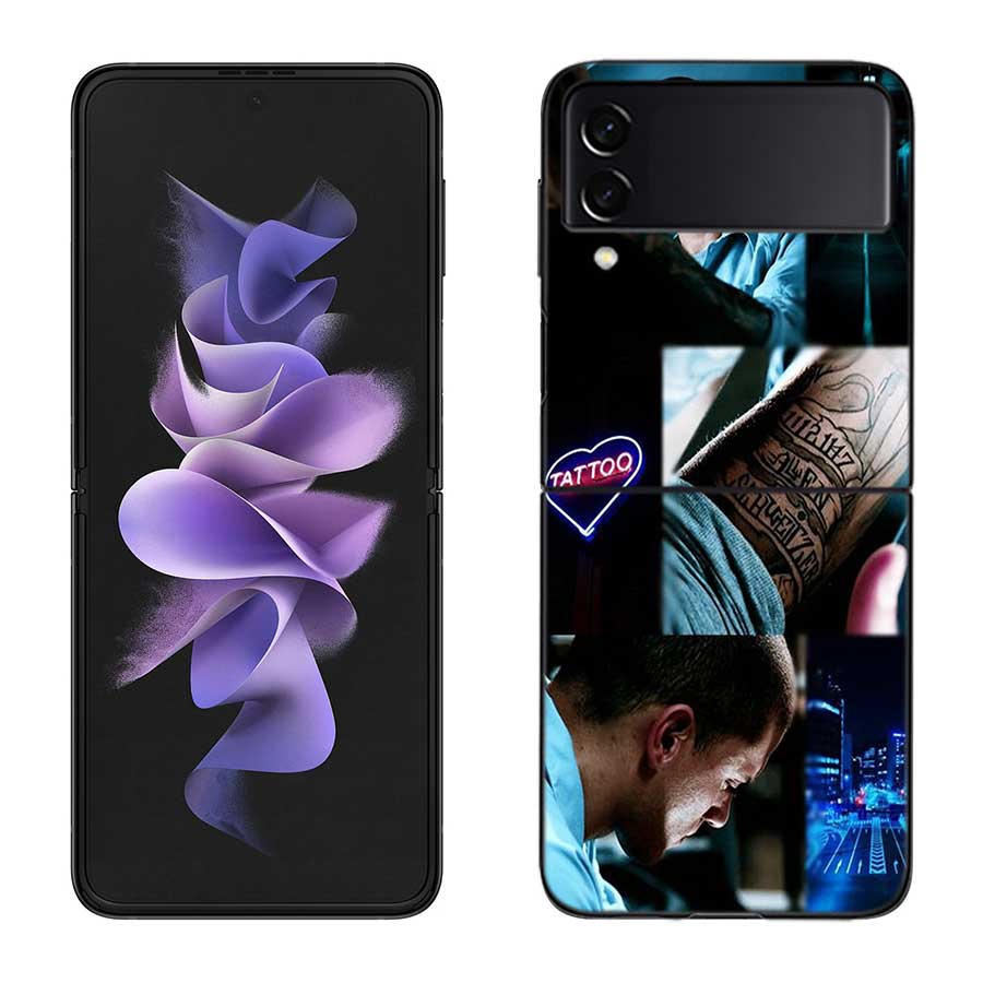 Prison Break TV Series Phone Case For Samsung Z Flip 7 6 5G Galaxy Z Flip 5 4 3 Black Hard Cell Cover Luxury PC Shell Coque