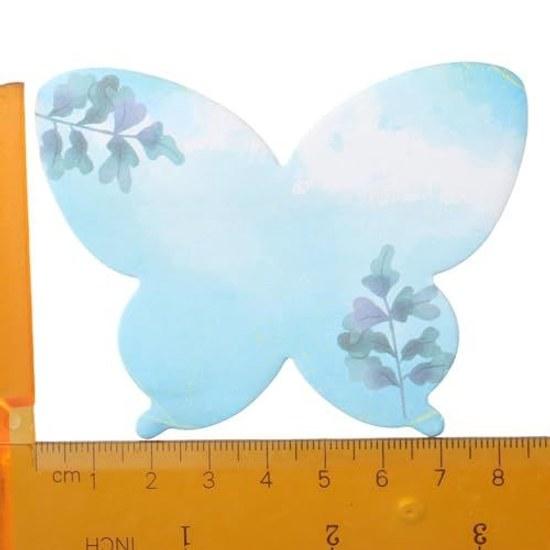 set 240 colorful butterfly-shaped sticky notes cute memo pads writing suitable office home use.