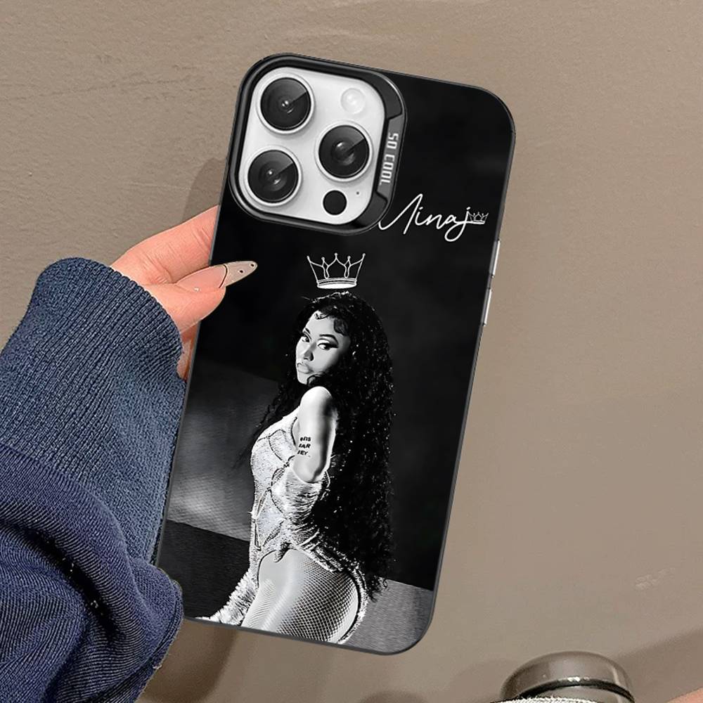 

N-Nicki Singer Minaj Phone Case For IPhone 17 16 15 14 13 12 11 Pro Max Color Black Matte Cover iPhone 13 pro