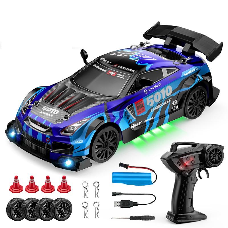4WD RC Drift Car 1:24 2.4GHz Limited Edition - LED Lights Stunt Drift High-Speed Racing Car Boy Toy Gift