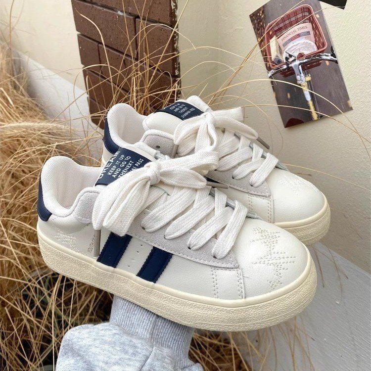 

Маленькие белые туфли высокой стоимости весна новые мятно-зеленый оригинальная ниша ретро повседневные толстая подошва 40 белый