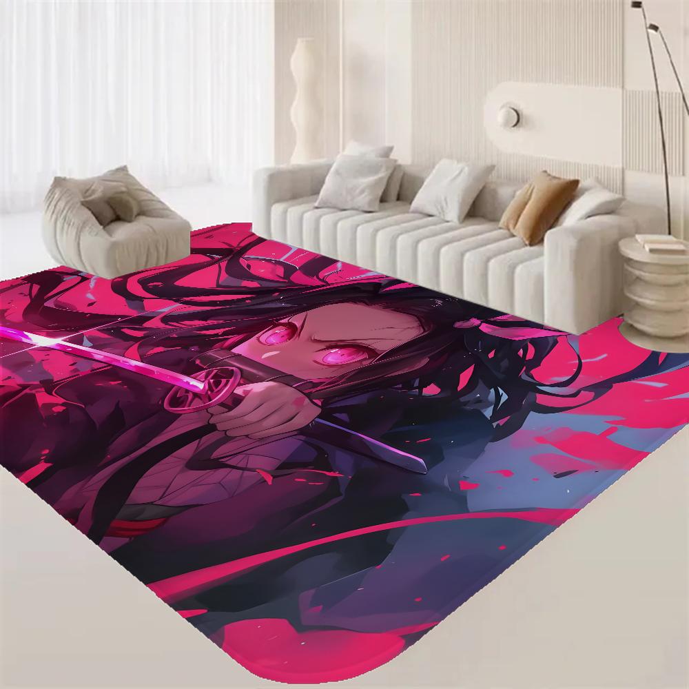 Kamado Nezuko Demon S-Slayer Bathroom Mat Anti-slip Absorb Water Long Strip Cushion Bedroon Mat Hotel Decor Mat