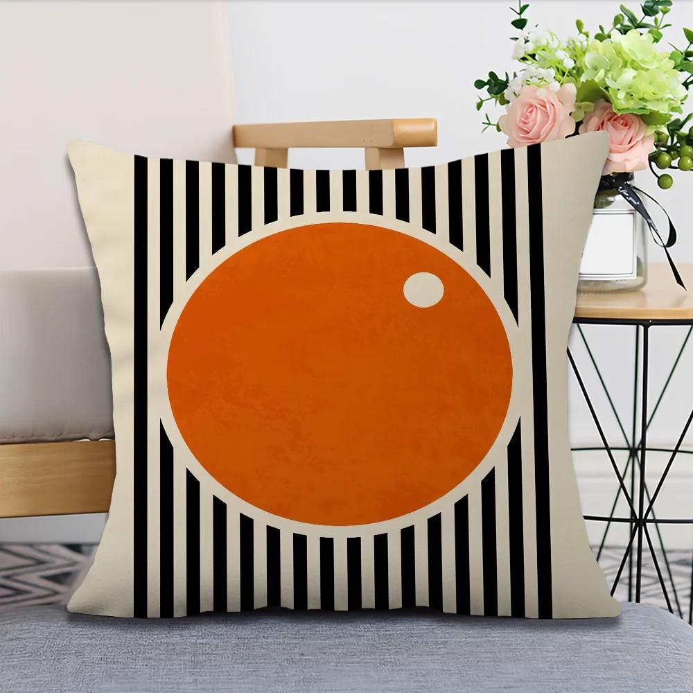Abstract Geometric Nordic Style Soft Comfortable Pillow Case For Sofa Living Room Home Office Decor Protective Covers