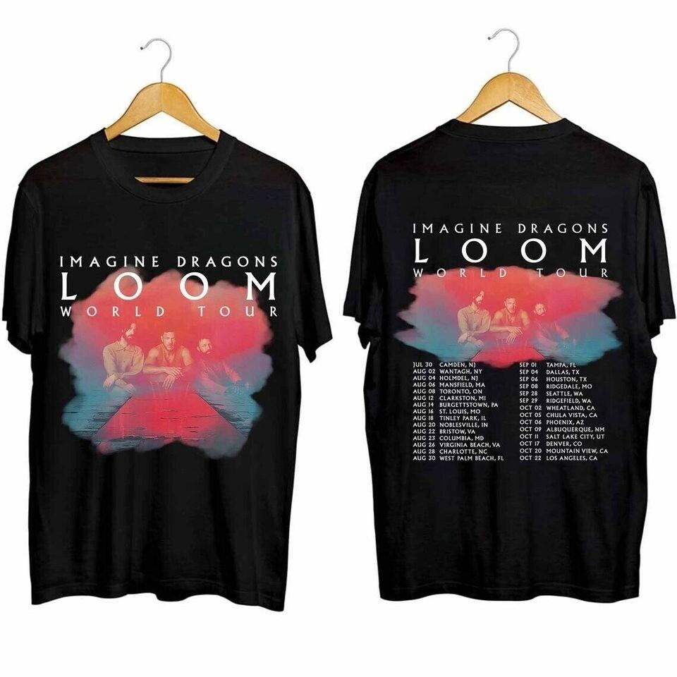 Imagine Dragons Loom Music Tour 2026 New Album T Shirt Black Gift For Fans Music XXXXL