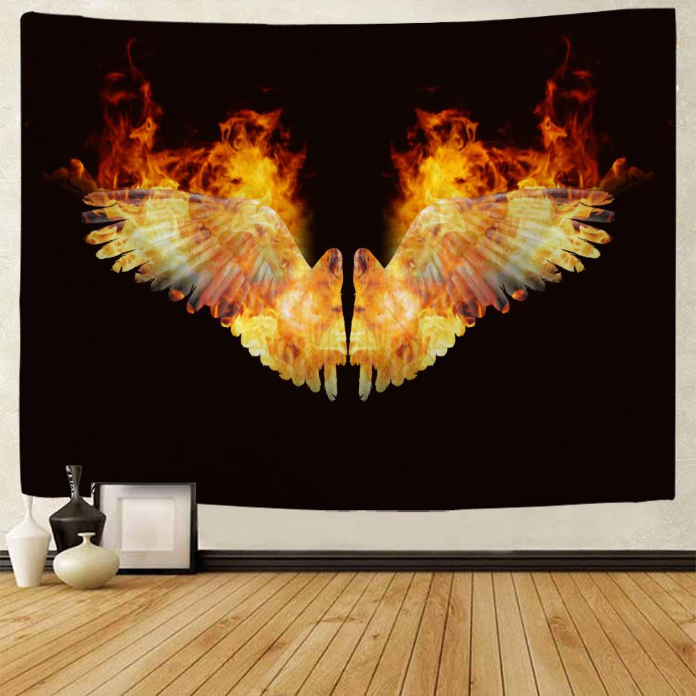 Wings Dream Art Tapestry Dormitory Office Room Hippie Wall Art Tapestry Home Bedroom Cartoon Aesthetic Decoration Wall Hanging