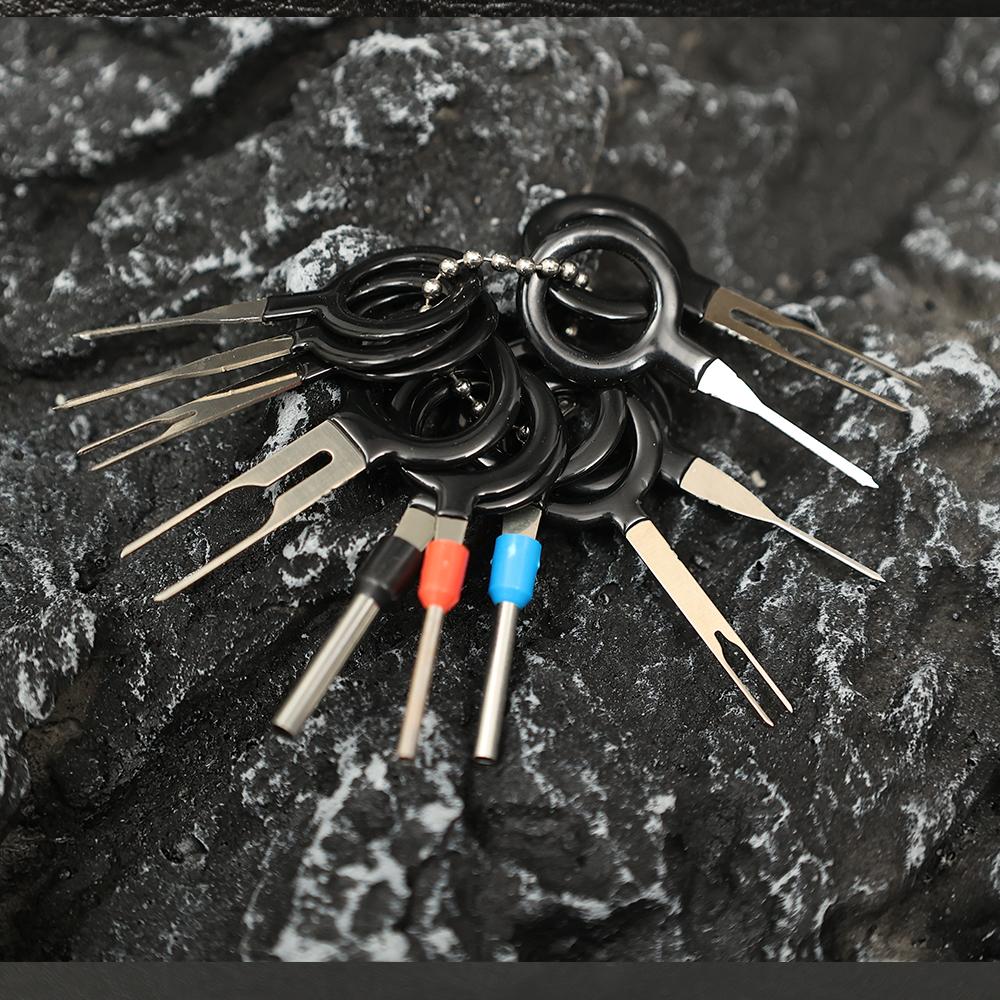 Car Terminal Removal Tool Wire Crimp Split Connector Pin Extractor Set Key Car Plug Repair Tool Wire Plug Connector Extractor