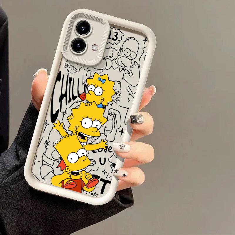 Homer-S-Simpsons Phone Case for Motorola Moto Edge 70 60 Fusion 50 Pro 40 Neo G06 G56 G86 G85 G84 G75 G56 G53 G52 G30 Soft Cover Moto Edge 40