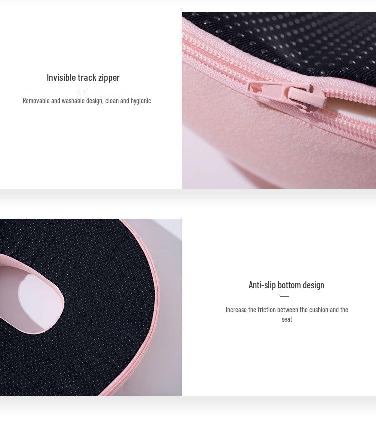 Ergonomic Hemorrhoid Relief Cushion: Breathable, Hollow Design for Pregnancy & Postpartum Comfort