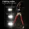 IPX4 Waterproof Running Gear for Runner USB Rechargeable Night Running Lights LED Chest Light with Safety Warning Lamp