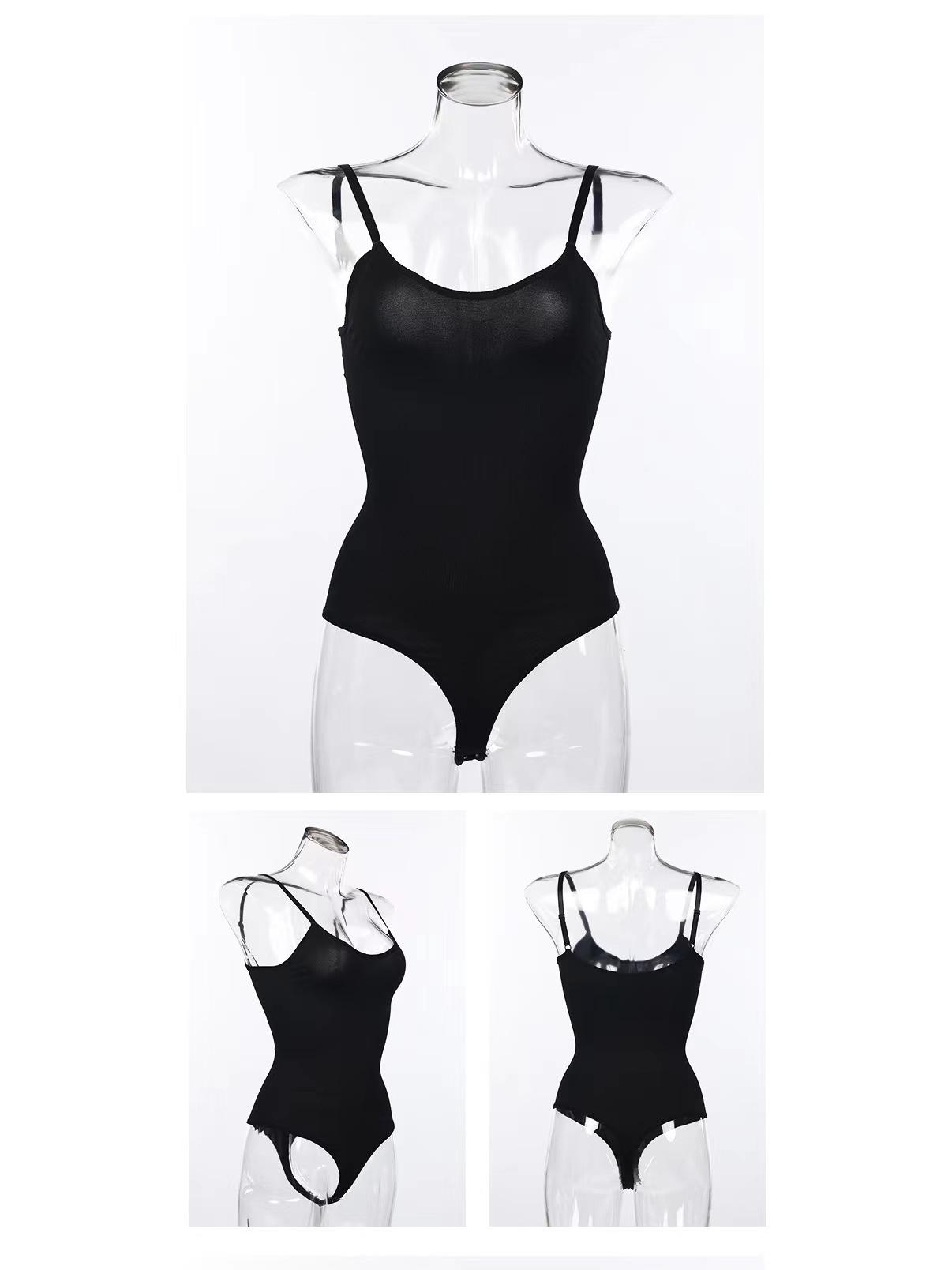 

Женский эксклюзивный цельный боди-шейпер с контролем живота XXXL чёрный