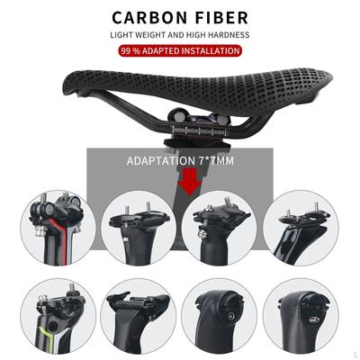Bike Seat Road Saddle Easy To Install Skidproof Universal Carbon Fiber Resistant Cycling