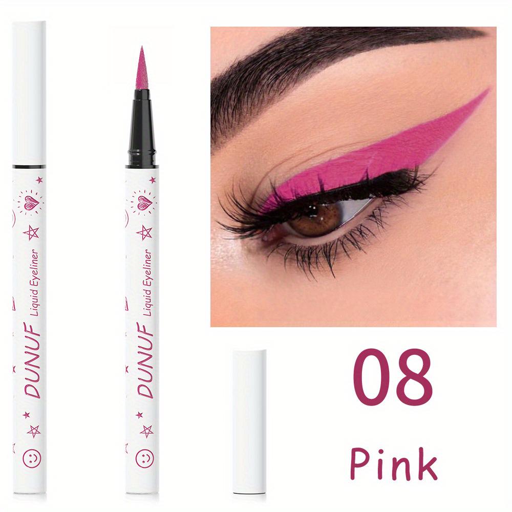 12 Colors Liquid Eyeliner Pen Long Lasting Waterproof White Black Green Blue Yellow Purple Eyeliner Pen