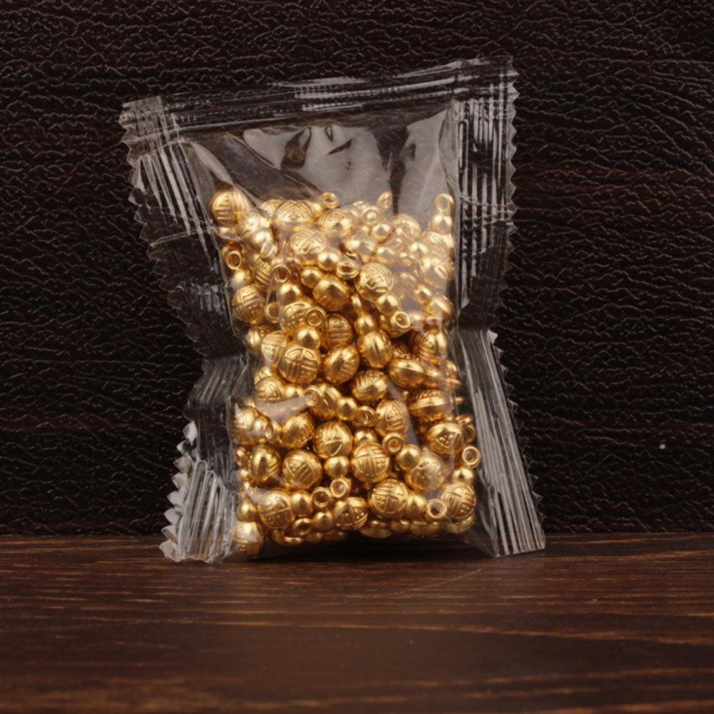 100PCS Gold Miniature Gold Ingots Luck Charms Dollhouse Accessories  Desktop Ornament