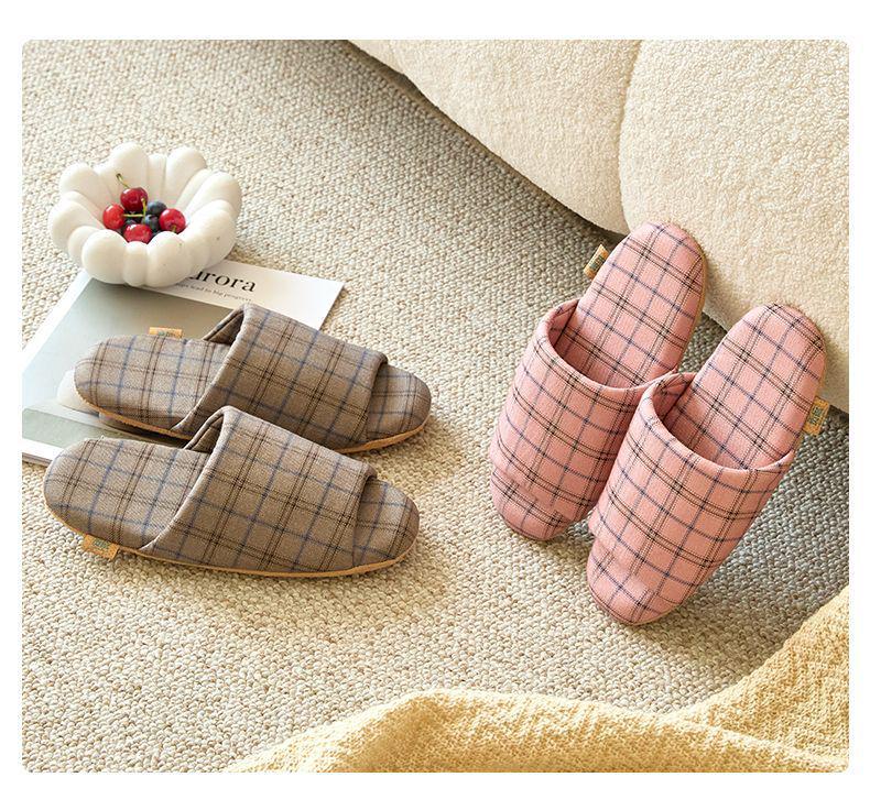 Women's Silent Soft-Soled Japanese Slippers - Lightweight, Noiseless Home Footwear for Wooden Floors in Spring/Summer