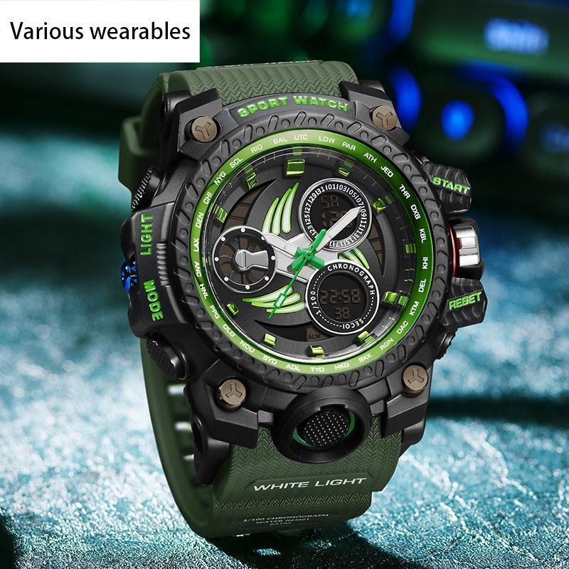 New Youth Electronic Watch Luminous Waterproof Fashion Wind Shockproof Alarm Clock Men's Watch