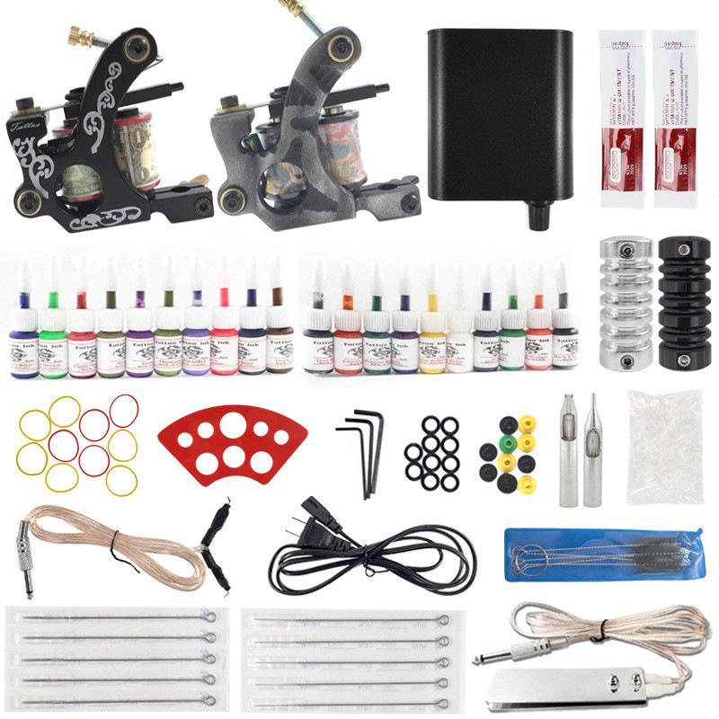 

Ouliang New Extraordinary Dual Tattoo Machine Set for Beginners