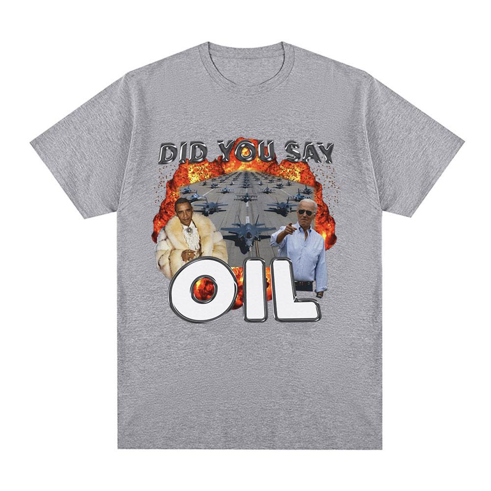 Hast du Oli Meme Grafik T-Shirt gesagt Herren Kleidung Mode Hip Hop Vintage Kurzarm T-Shirts Lässiges T-Shirt