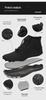 Men's Waterproof High-Top Winter Snow Boots, Warm Anti-Slip Velvet-Lined Hiking Shoes