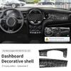 Car Dashboard Decorative Shell ABS Leather For Mini Cooper F55 F56 F57 2014-2021 Center Console Decorative Shell Car Accessories