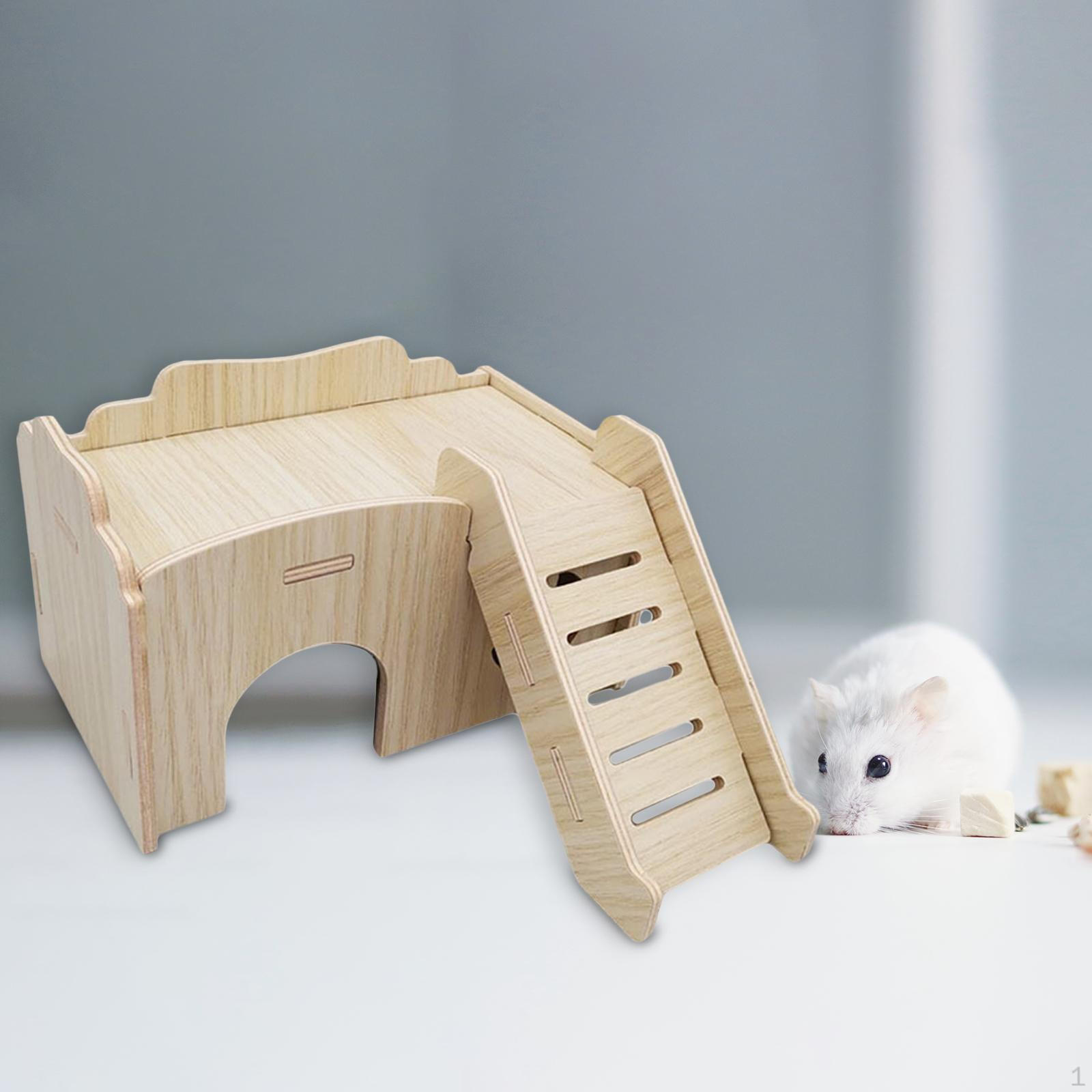 

Аксессуары для домика и клетки для хомяка, забавная кабинка для песчанки для маленьких домашних животных 17cmx18.5cmx10cm