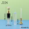High-Grade 3ml Lip Gloss Tube - Transparent Diamond Lipstick Container for Makeup Packaging