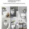 Toilet Tissue Box Toilet Paper Rack Toilet Wall-Mounted Creative Punch-Free Waterproof Toilet Paper Tissue Roll Box
