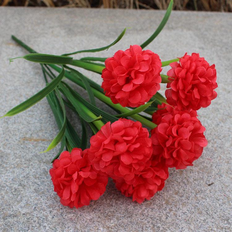 1 Branch Faux Flower No-watering Fresh-keeping 7 Heads Indoor Outdoor Elegant Fake Hydrangea Flower Party Decor