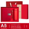 Custom Logo Soft Leather Notebook & Thermos Gift Set - Souvenir Diary Journal