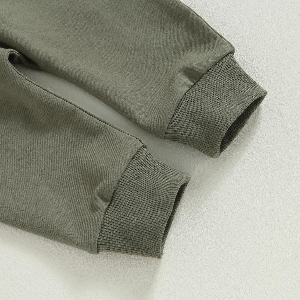 2-teiliger Trainingsanzug für Babys, Jungen, 6 Monate, 12 Monate, 18 Monate, 24 Monate, 3 Jahre, kontrastfarbenes Langarm-Sweatshirt und elastische Hose für Kleinkinder-Herbst-Outfits