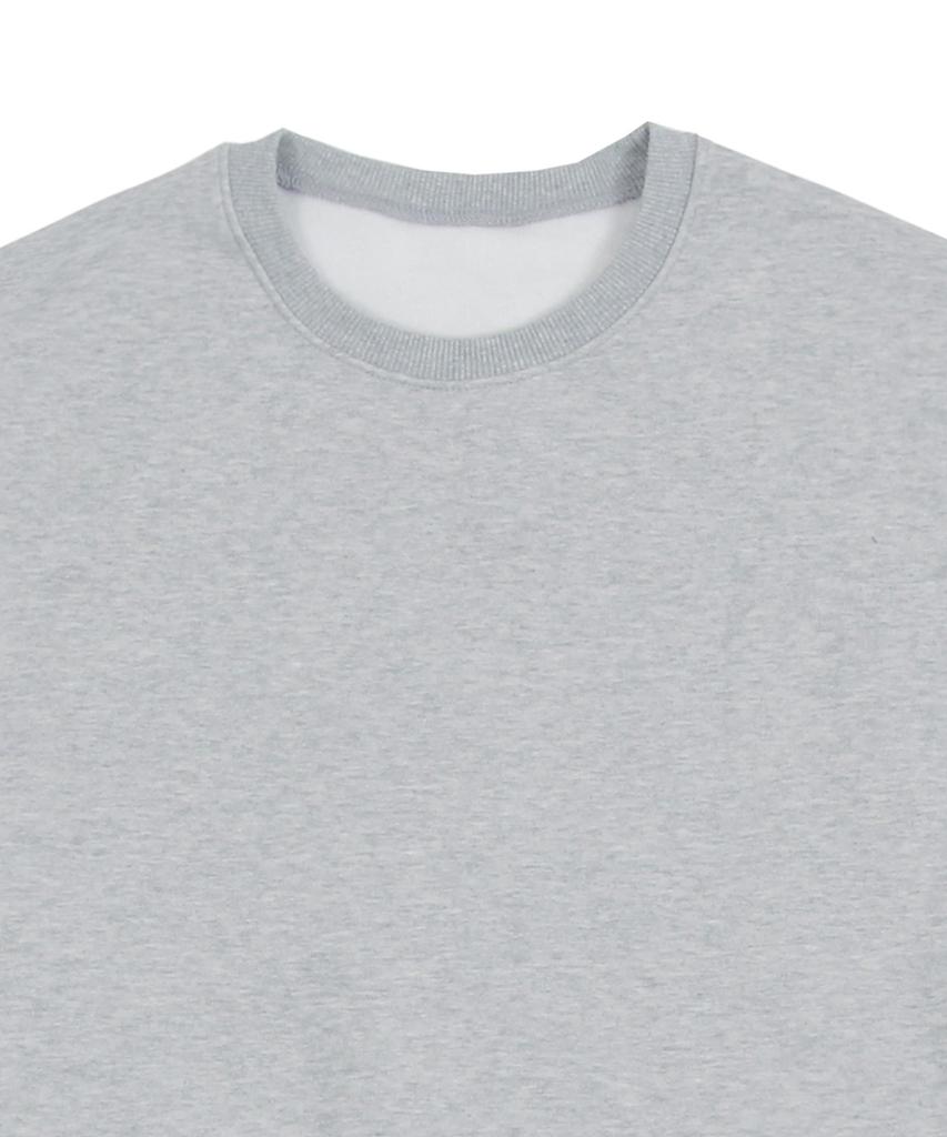 GRAVER [Unisex] Elbow Spray Dot Smile Sweatshirt_Gray