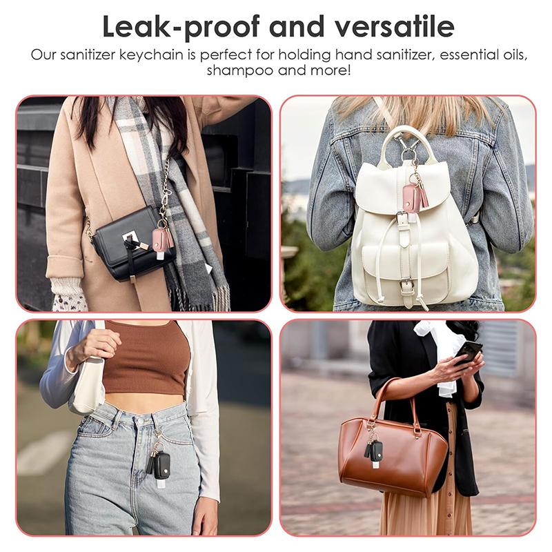 Portable Empty Bottle Keychain, 30Ml Hand Sanitizer Holder Keychain, Travel 1Oz Mini Hand Sanitizers Case For Travel