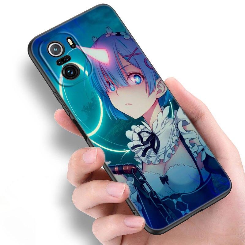 Anime Cute REM Phone Case For Xiaomi Mi POCO X3 NFC GT M4 M3 12 11T 10T Pro A3 11 Lite NE 5G 12X 11i F3 Soft TPU Black Cover
