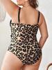 2025 Sexy Patchwork Strapped Plus Size Swimwear Women Push Up Large One Piece Swimsuit Backless Beach Big Bathing Suit