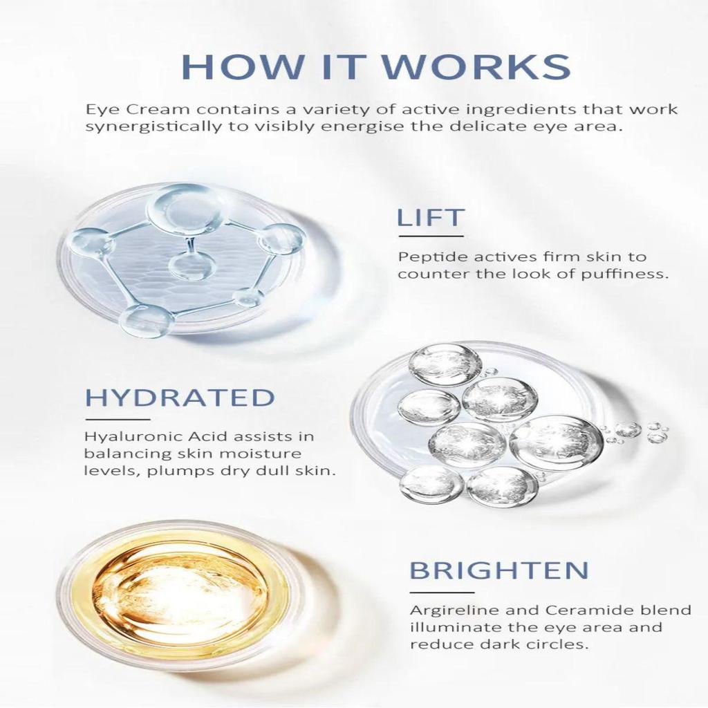 Eye Cream That Reduces Pigmentation and Brightens the Skin, Is Gentle and Non-irritating, Leaving the Skin Soft and Delicate